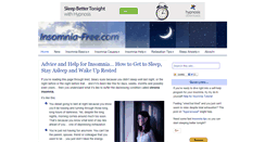 Desktop Screenshot of insomnia-free.com