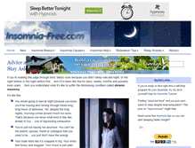 Tablet Screenshot of insomnia-free.com
